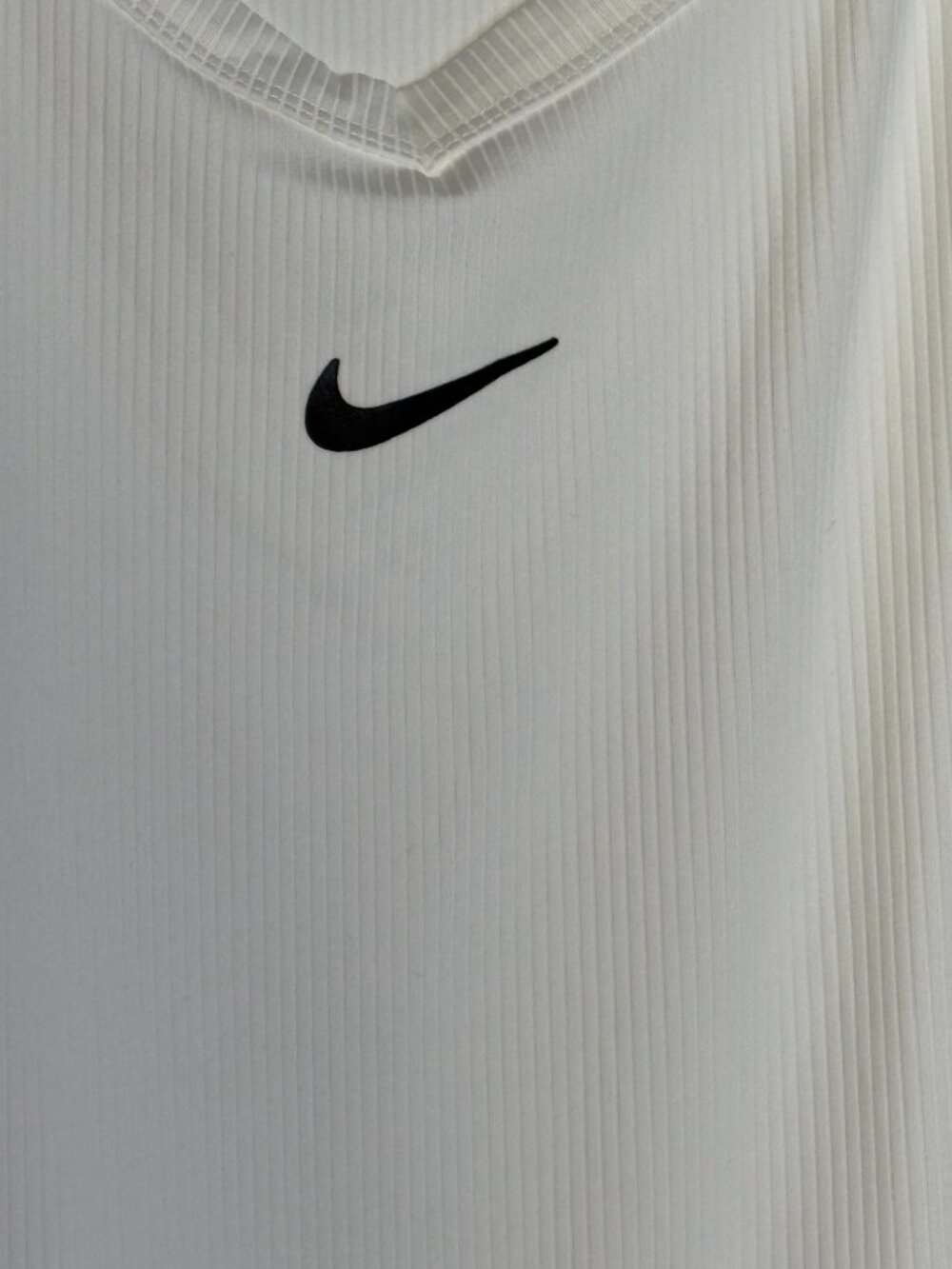 Nike Dri-FIT Ribbed Tennis Dress Women's White Sleeveless Athletic Size M NWT - Picture 4 of 11